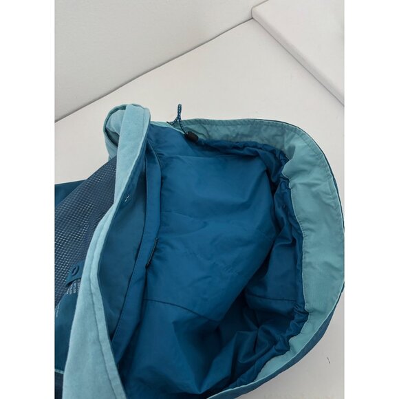 L.L. Bean Jacket S Reg Waterproof Hooded Rain Teal Blue Hiking Travel Gorpcore - Picture 15 of 15